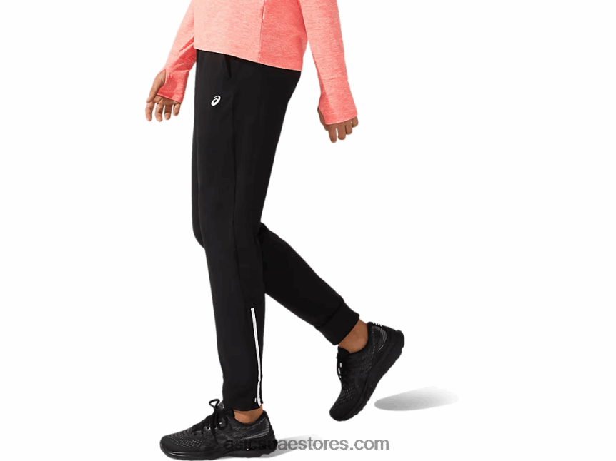 Asics أسود الأداء بنطلون نسائي مستدق بالحرارة 2N24DJ3632