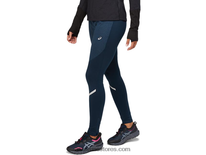 Asics الأزرق الفرنسي المرأة الشتوية الخفيفة عرض ضيق 2N24DJ3635