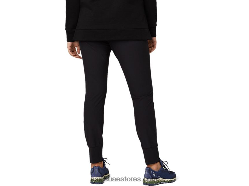 Asics أسود الأداء بانت المرأة مدبب تمتد 2N24DJ3642