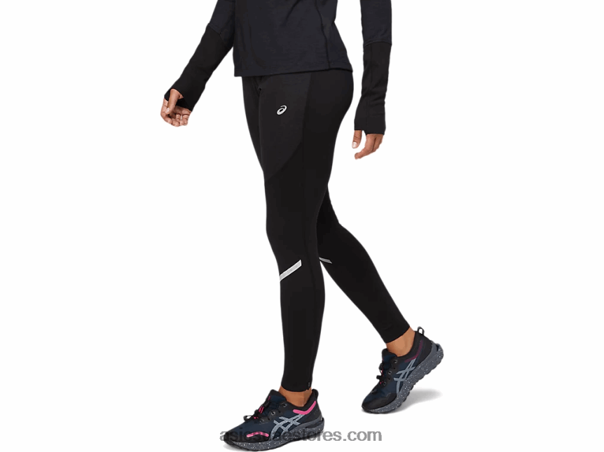 Asics أسود الأداء المرأة الشتوية الخفيفة عرض ضيق 2N24DJ3645