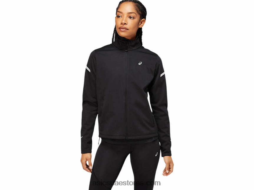 Asics هيذر الأداء الأسود سترة الشتاء النسائية الخفيفة 2N24DJ3646