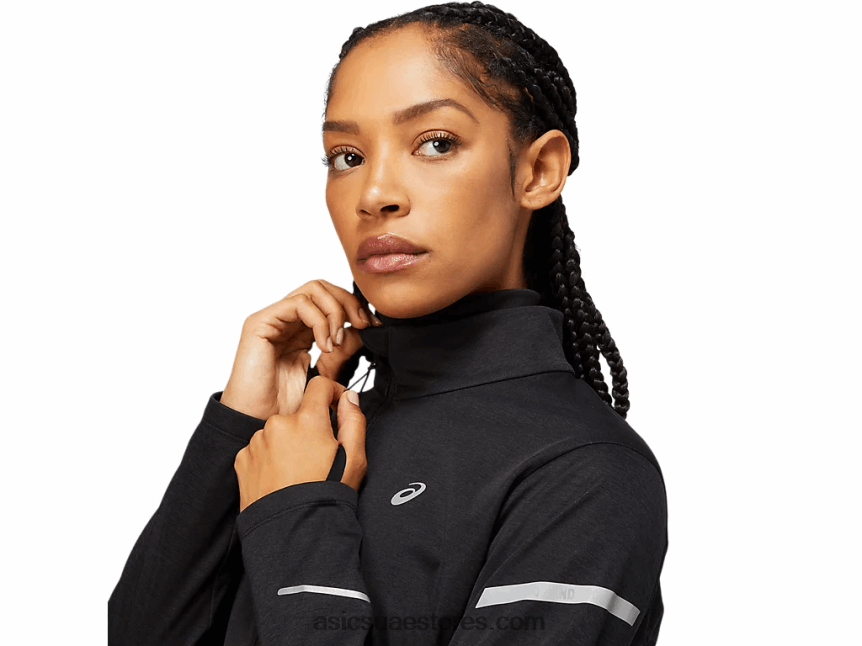 Asics هيذر الأداء الأسود سترة الشتاء النسائية الخفيفة 2N24DJ3646
