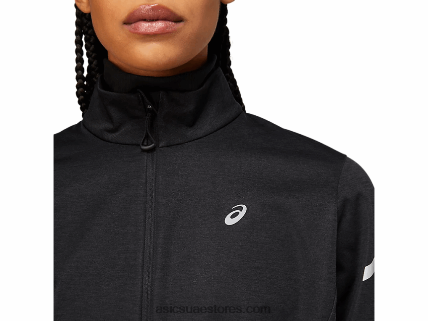 Asics هيذر الأداء الأسود سترة الشتاء النسائية الخفيفة 2N24DJ3646