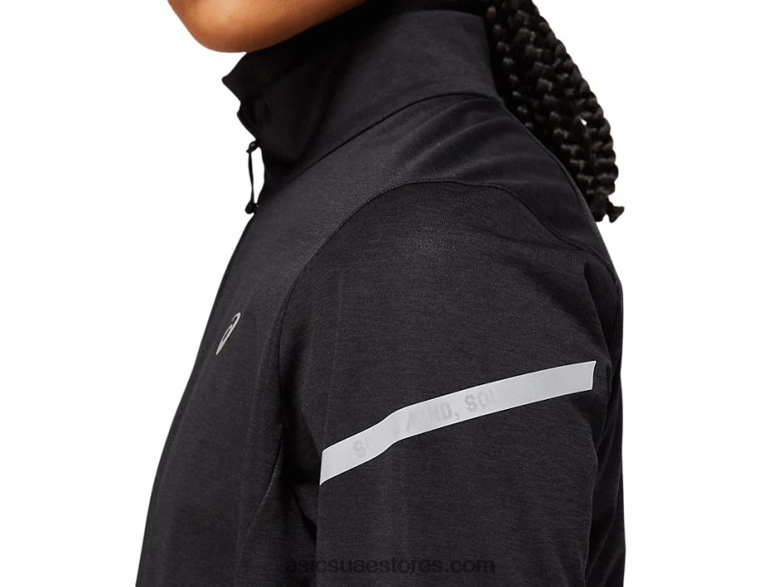Asics هيذر الأداء الأسود سترة الشتاء النسائية الخفيفة 2N24DJ3646