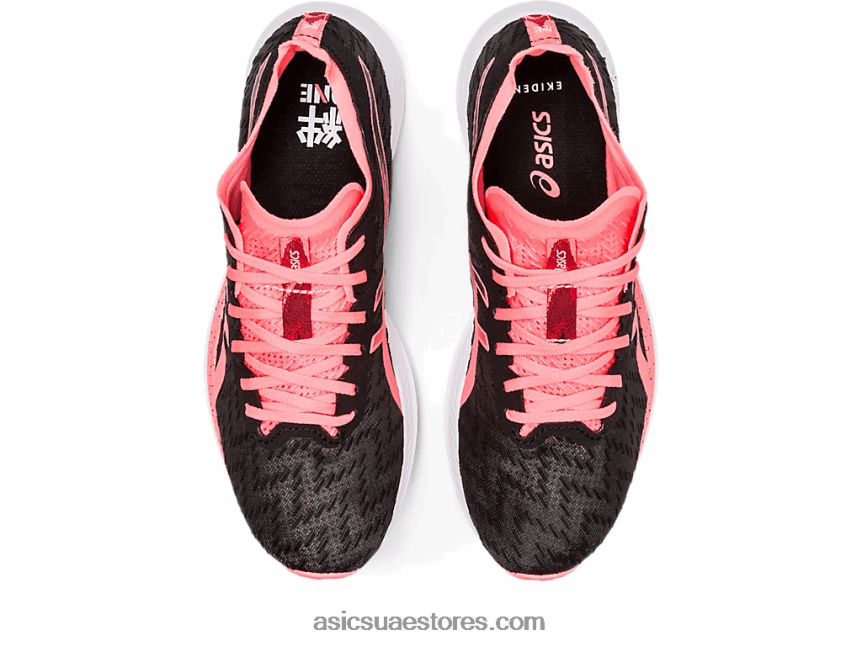 Asics أسود / مرجان مشتعل السرعة السحرية 2N24DJ3649