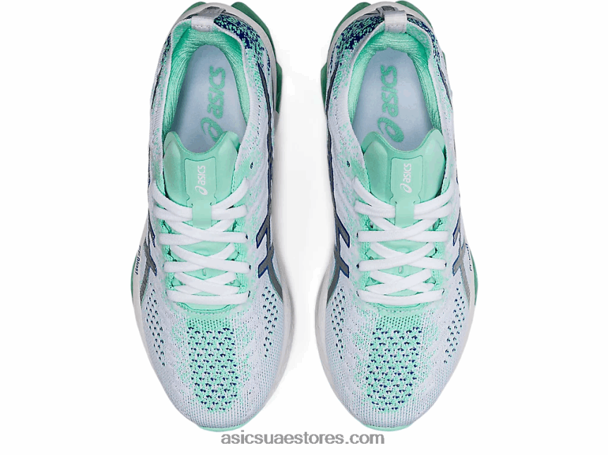 Asics أبيض / فضي نقي انفجار جل كينسي 2N24DJ3679