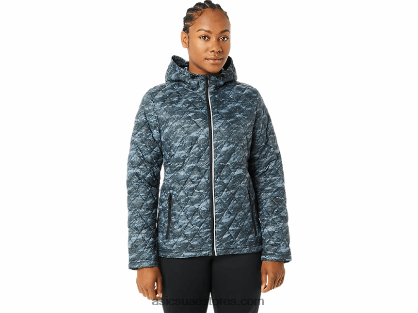 Asics العاصمة / طباعة الأضواء الساطعة سترة معزولة أداء المرأة 2N24DJ3698