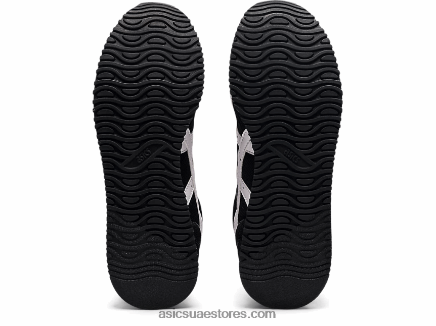 Asics أسود / أبيض عداء النمر 2N24DJ3734