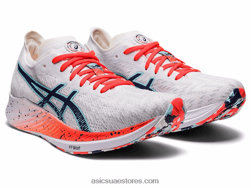 Asics أبيض / رعد أزرق السرعة السحرية 2N24DJ3741