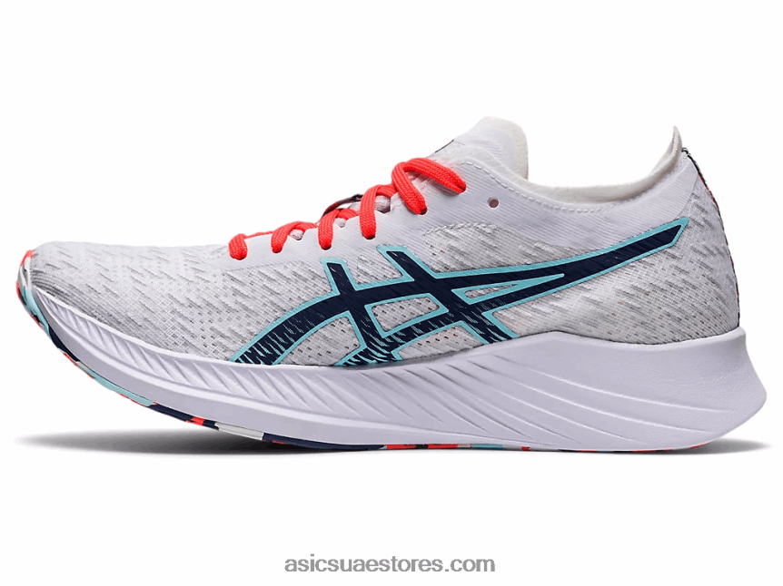 Asics أبيض / رعد أزرق السرعة السحرية 2N24DJ3741