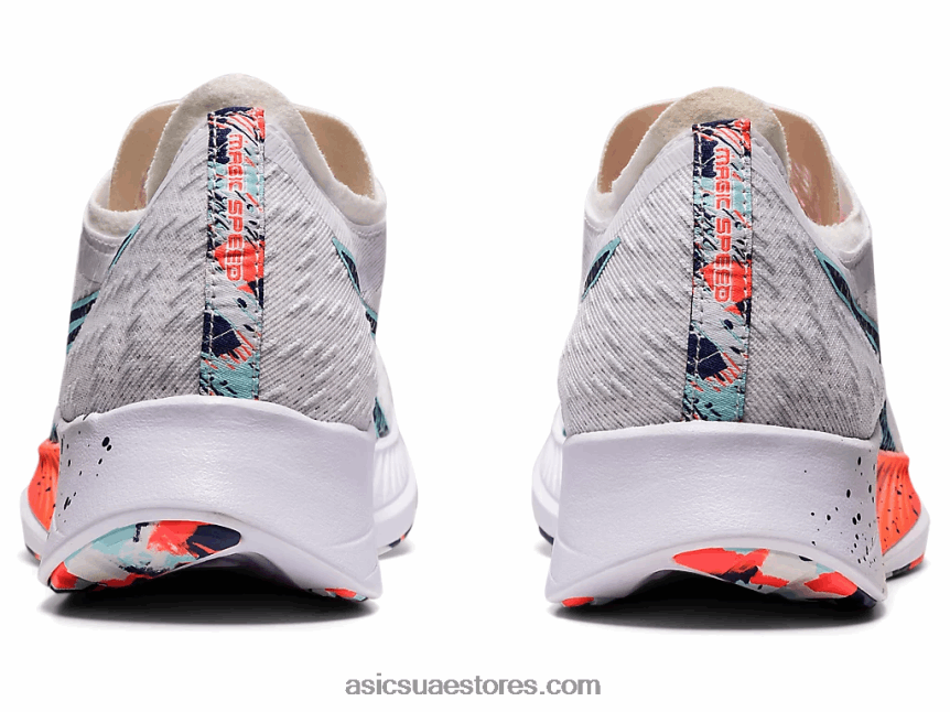 Asics أبيض / رعد أزرق السرعة السحرية 2N24DJ3741