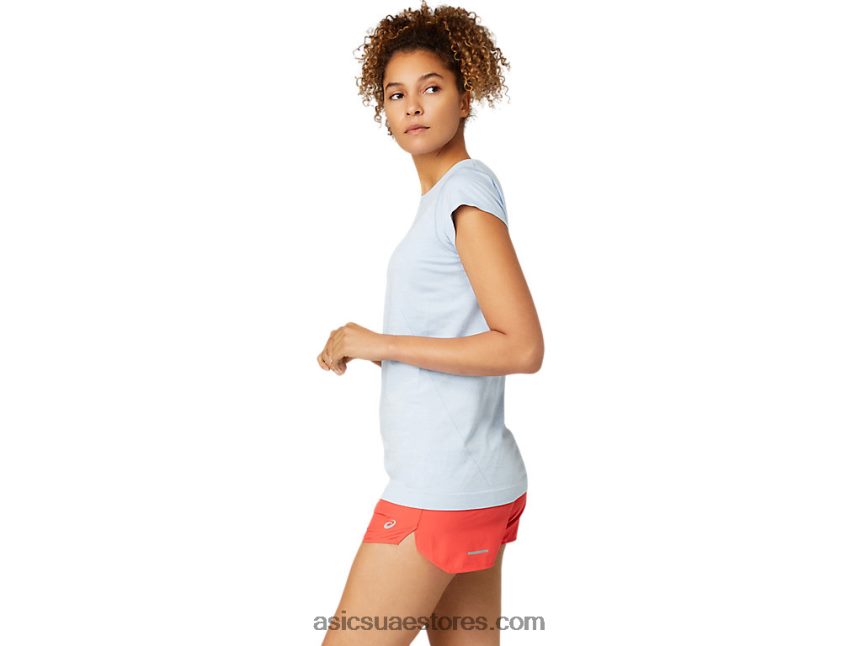 Asics شَبُّورَة سباق المرأة سلس أعلى كم قصير 2N24DJ3759