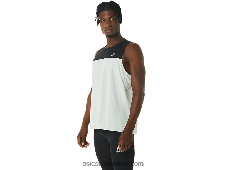 Asics أداء أسود / فاتح حكيم القميص سباق الرجال 2N24DJ375