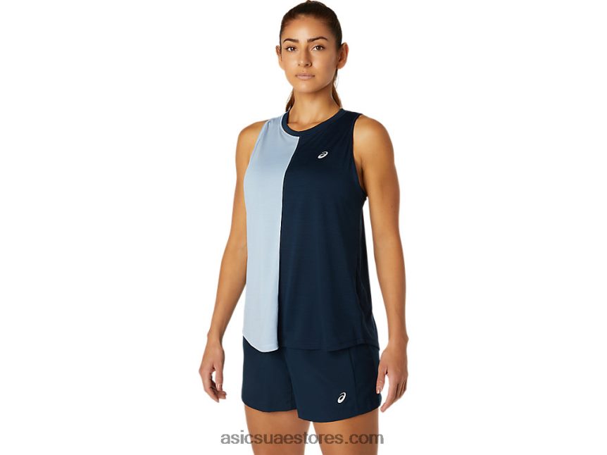 Asics الأزرق الفرنسي / ضباب خزان طوكيو للسيدات 2N24DJ3792