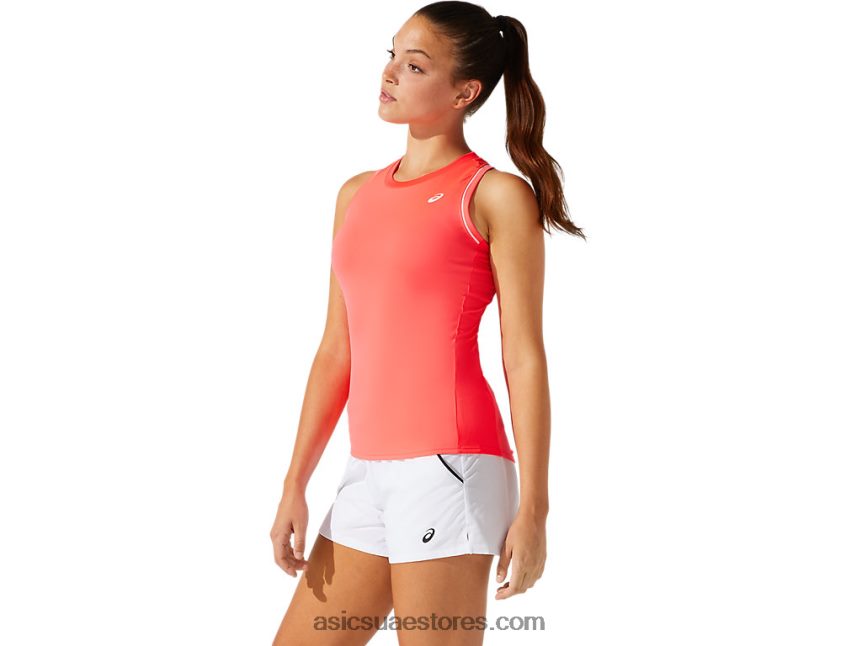 Asics الوردي المغنية خزان الأنابيب النسائية 2N24DJ3796