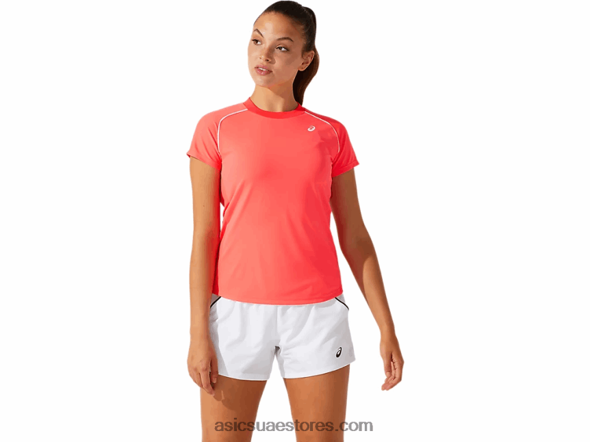 Asics الوردي المغنية تي الأنابيب النسائية 2N24DJ3820