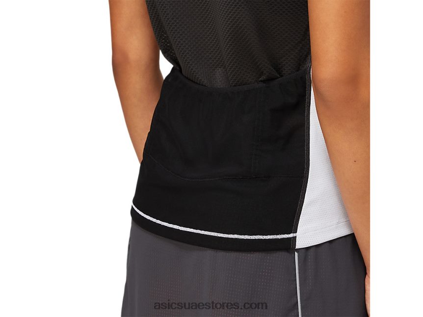Asics رمادي جرافيت / أبيض لامع أعلى فوجيتريل المرأة 2N24DJ3854