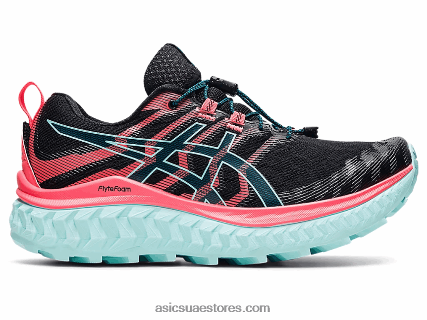 Asics أسود / مرجان مشتعل ترابوكو ماكس 2N24DJ3877