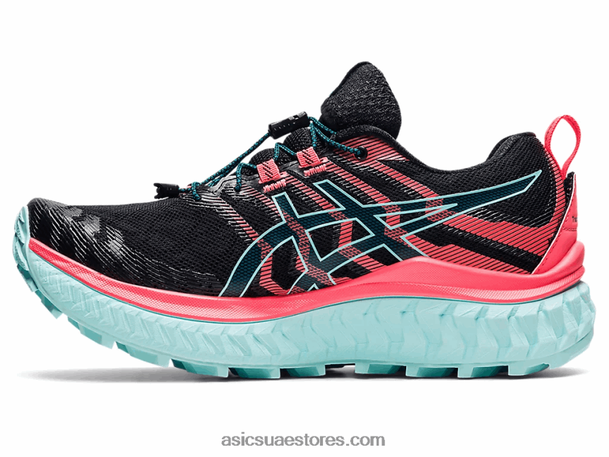 Asics أسود / مرجان مشتعل ترابوكو ماكس 2N24DJ3877