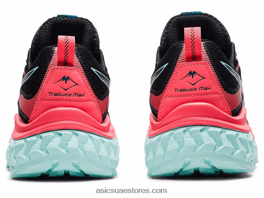 Asics أسود / مرجان مشتعل ترابوكو ماكس 2N24DJ3877