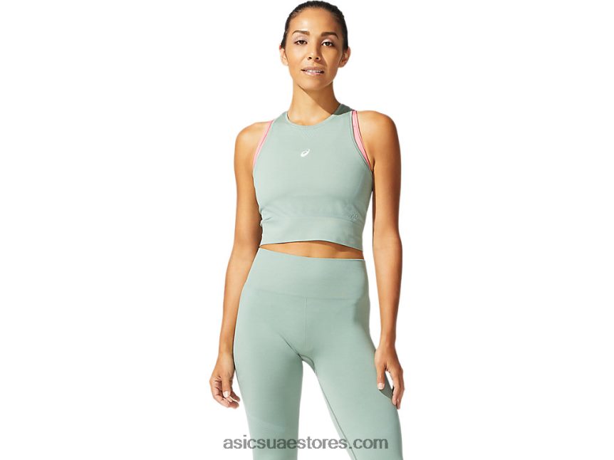Asics الرمادي الداكن أعلى سلس للمرأة 2N24DJ3974