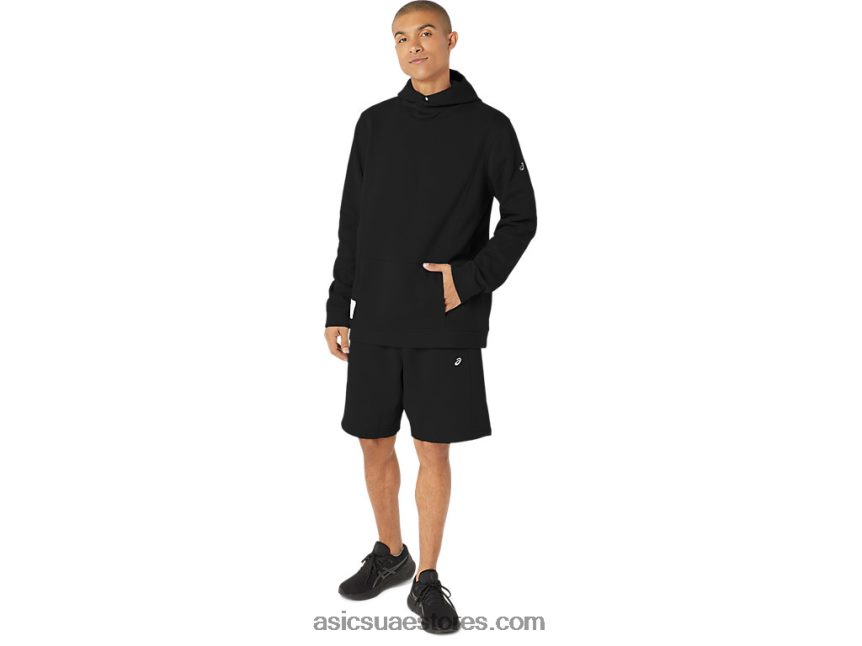 Asics أسود الأداء شورت صوف سانا الأحد للرجال 2N24DJ39