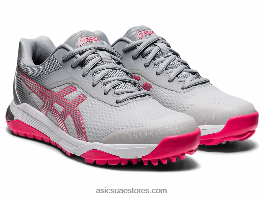 Asics الرمادي الجليدي / الوردي النقش هلام بالطبع الآس 2N24DJ4034