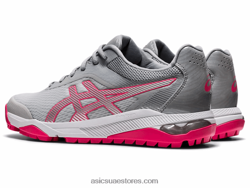 Asics الرمادي الجليدي / الوردي النقش هلام بالطبع الآس 2N24DJ4034