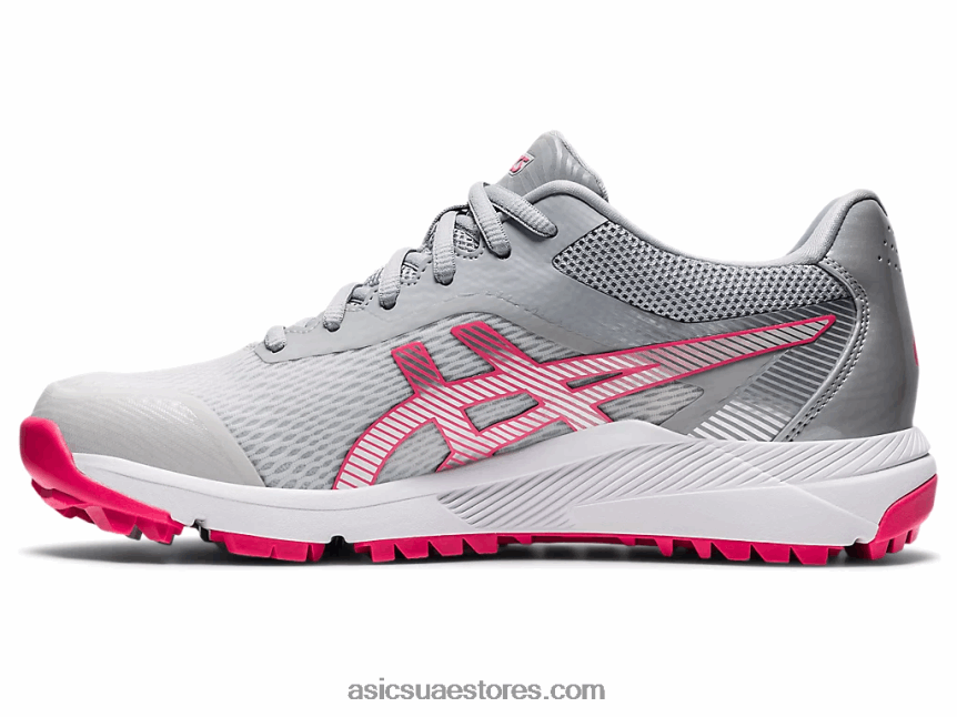 Asics الرمادي الجليدي / الوردي النقش هلام بالطبع الآس 2N24DJ4034