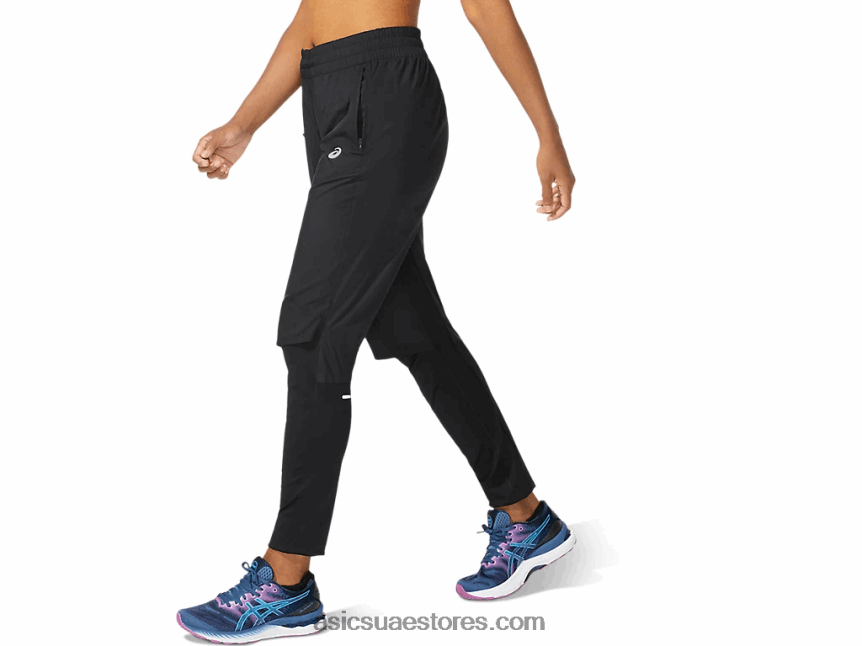 Asics أسود الأداء بانت سباق النساء 2N24DJ4049