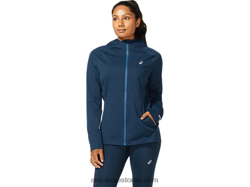 Asics الأزرق الفرنسي سترة تسريع المرأة 2N24DJ4050