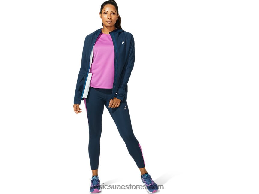 Asics الأزرق الفرنسي سترة تسريع المرأة 2N24DJ4050