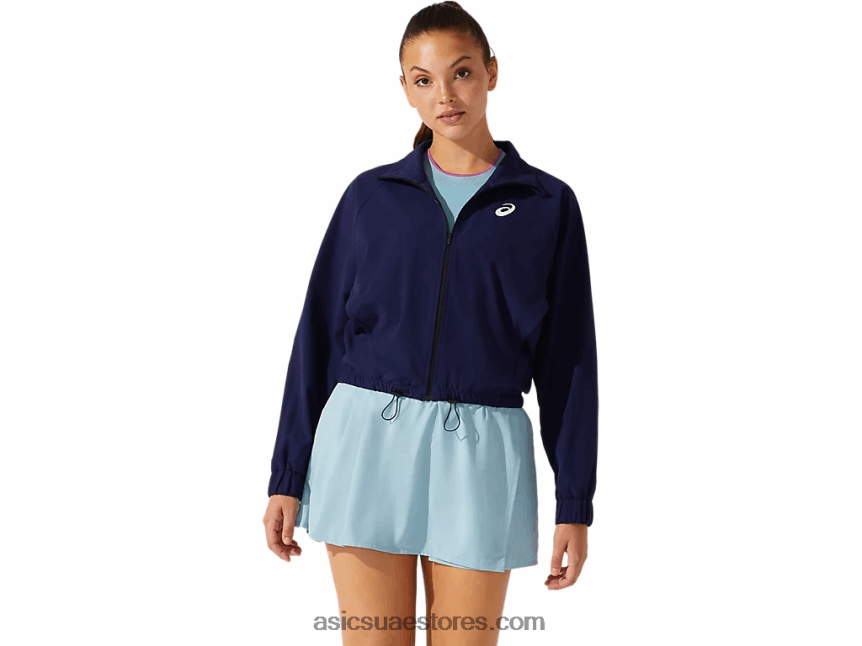 Asics طاووس سترة منسوجة مباراة نسائية 2N24DJ4051