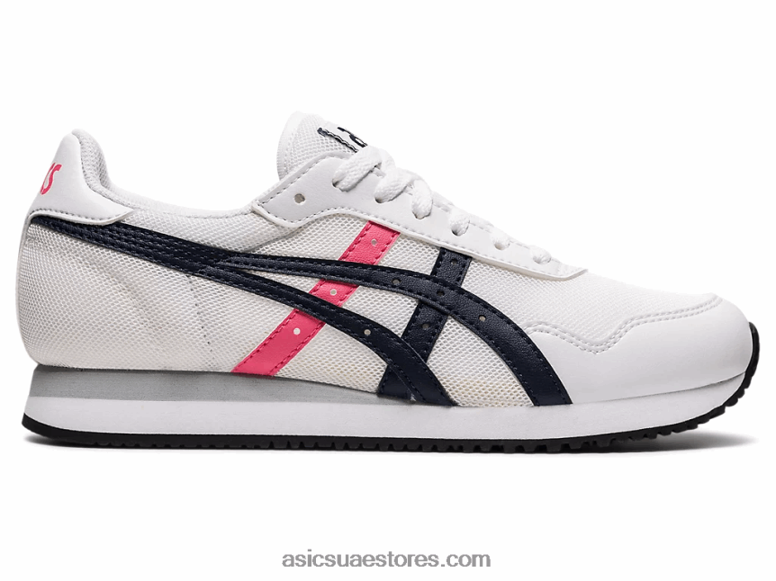 Asics أبيض / منتصف الليل عداء النمر 2N24DJ4052