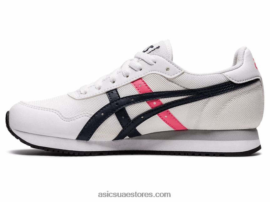 Asics أبيض / منتصف الليل عداء النمر 2N24DJ4052