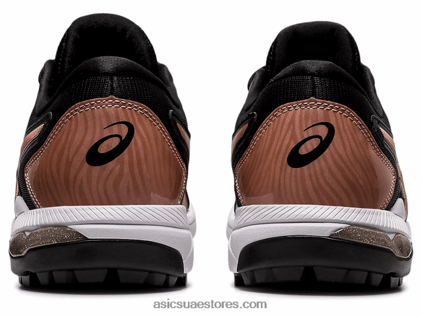 Asics أسود / ذهبي وردي هلام بالطبع الانزلاق 2N24DJ4056