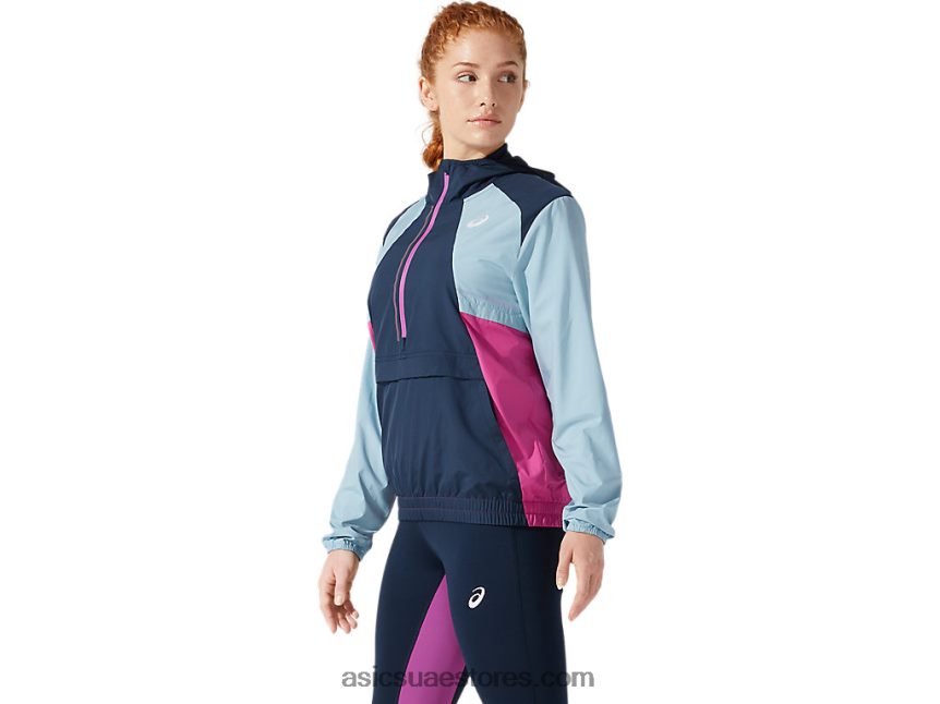 Asics الأزرق الفرنسي / الدخان الأزرق سترة الرؤية النسائية 2N24DJ4058