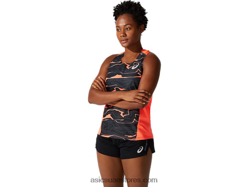 Asics فلاش المرجان القميص شبكة خفيفة للمرأة 2N24DJ4062