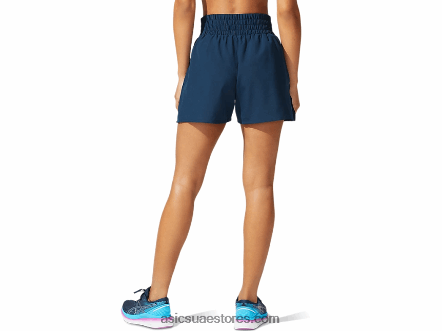 Asics الأزرق الفرنسي رؤية المرأة قصيرة 2N24DJ4072