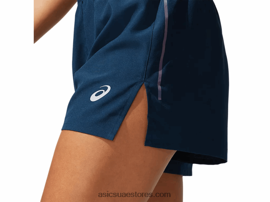 Asics الأزرق الفرنسي رؤية المرأة قصيرة 2N24DJ4072