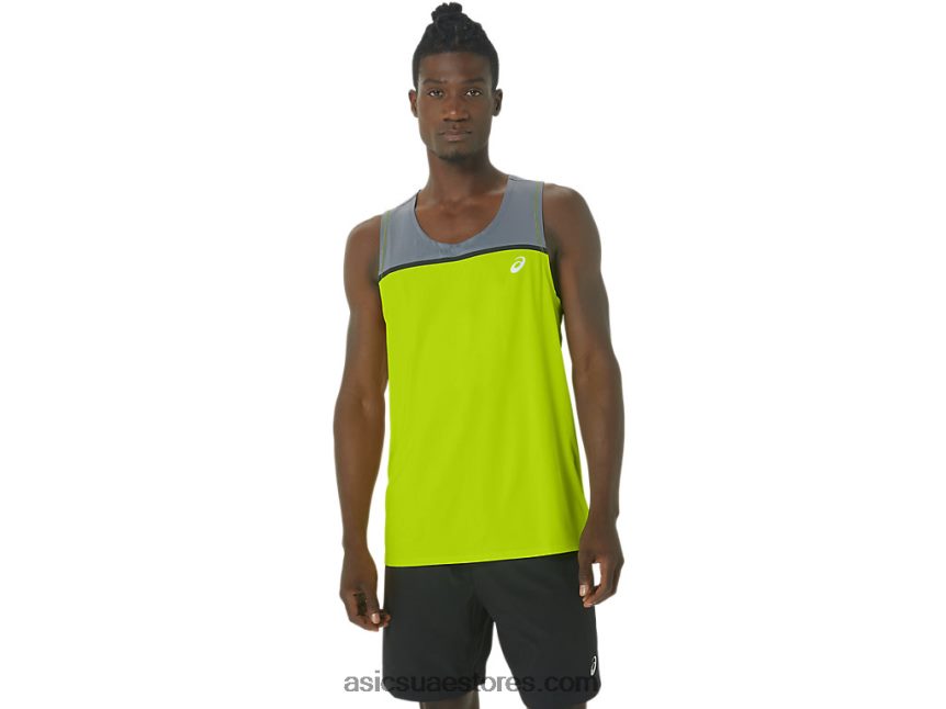 Asics نكهة الجير القميص العلاقات العامة للرجال 2N24DJ41