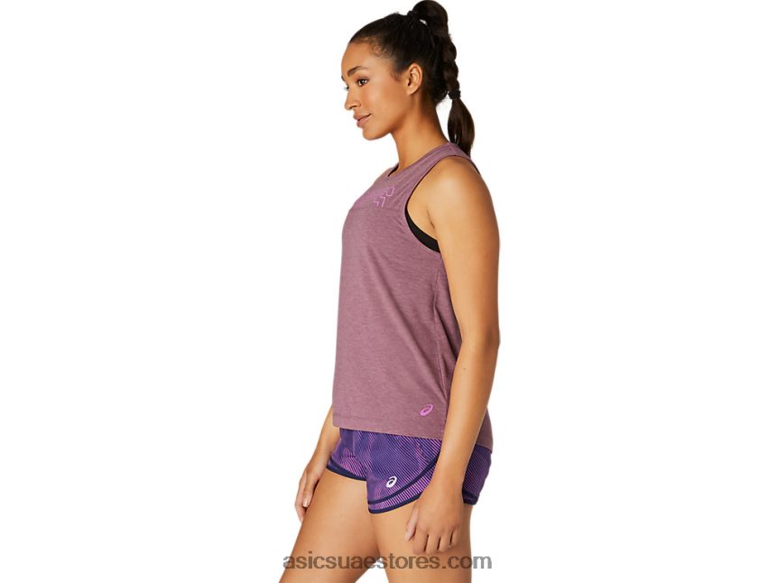 Asics هيذر العنب خزان عضلات المرأة 2N24DJ4107