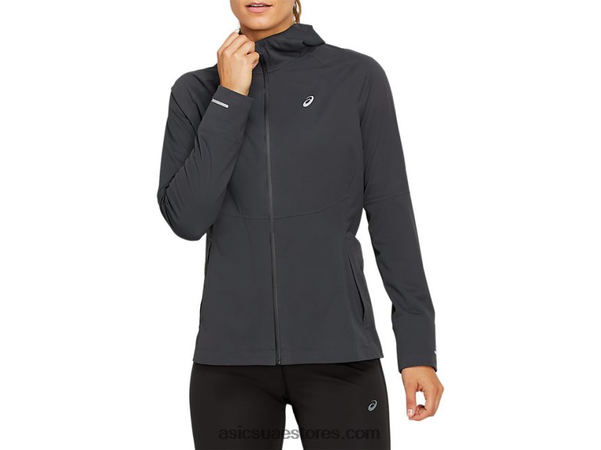 Asics الجرافيت الرمادي سترة تسريع المرأة 2N24DJ4144