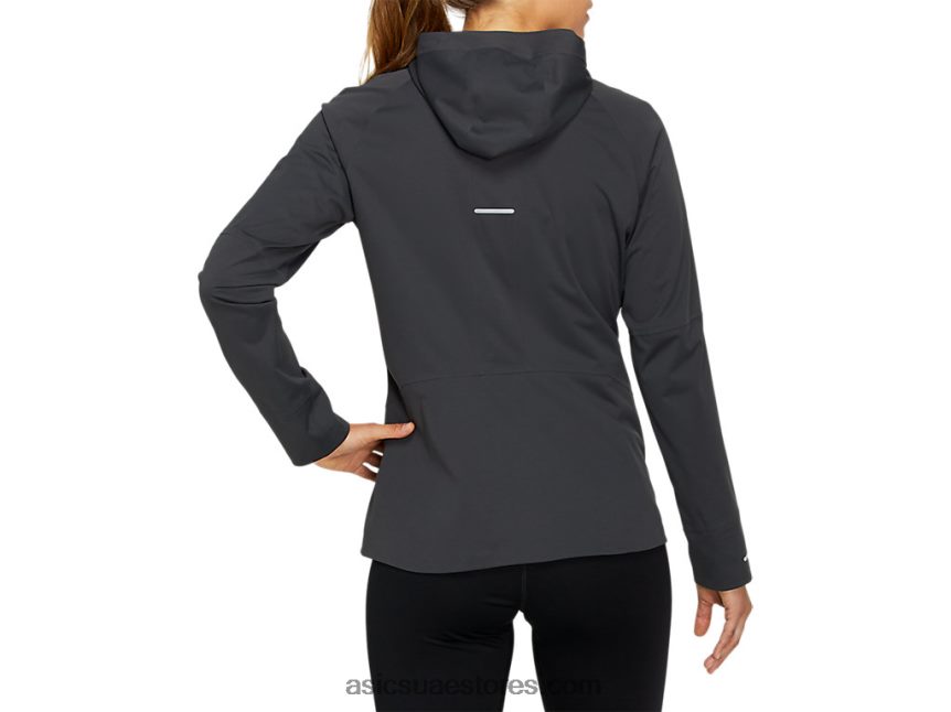 Asics الجرافيت الرمادي سترة تسريع المرأة 2N24DJ4144