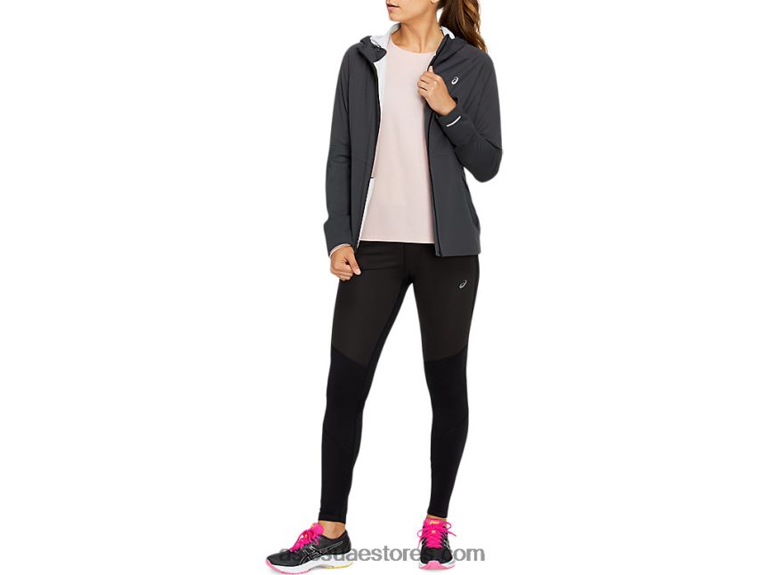 Asics الجرافيت الرمادي سترة تسريع المرأة 2N24DJ4144