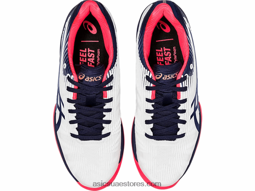 Asics أبيض / طاووس سرعة الحل وما يليها 2N24DJ4189