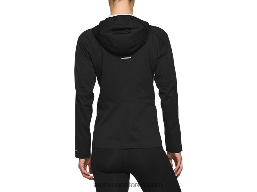 Asics أسود الأداء سترة تسريع المرأة 2N24DJ4193
