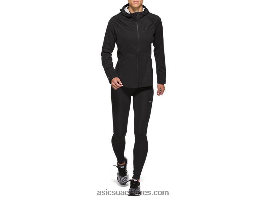 Asics أسود الأداء سترة تسريع المرأة 2N24DJ4193