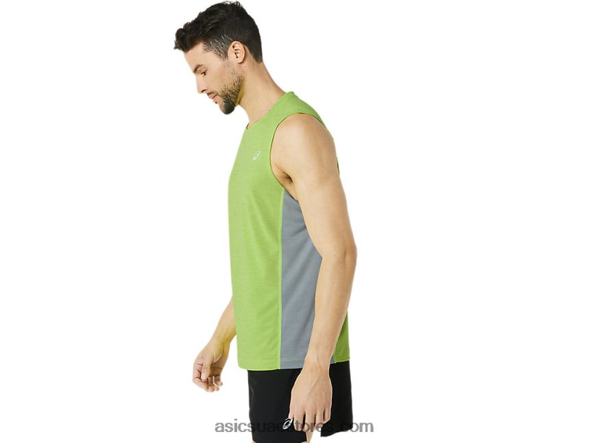 Asics نكهة الجير / الصخور الصخرية قطار رجال سانا تانك العضلات 2N24DJ43
