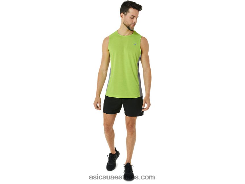 Asics نكهة الجير / الصخور الصخرية قطار رجال سانا تانك العضلات 2N24DJ43